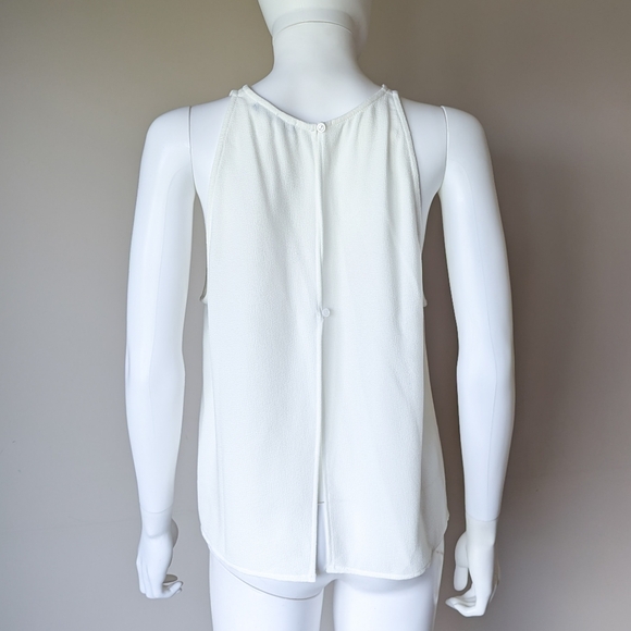 American Apparel Crepe Open Back High Neck Tank Top - Picture 2 of 14